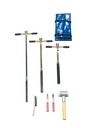 Gouge auger set for stepwise sampling
