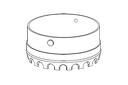 Drilling crown for root auger