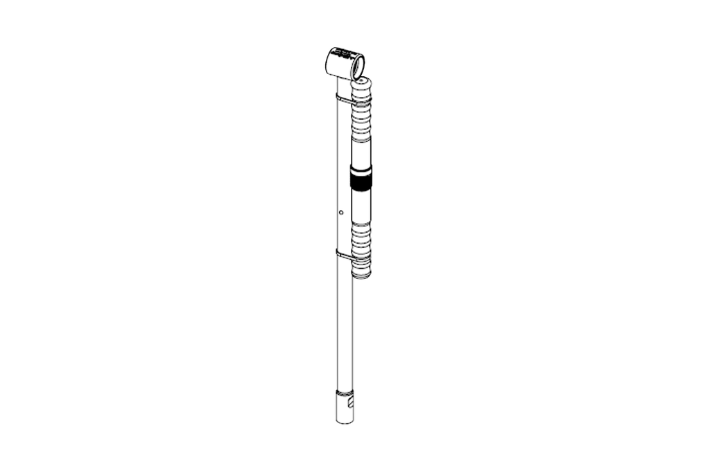 Handle, normal, 60 cm, det. grip, c.sc. - folded