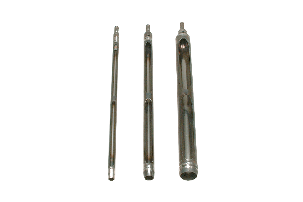 Percussion drilling set for hetero soils