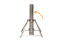 Guide cylinder for drop weight RAW