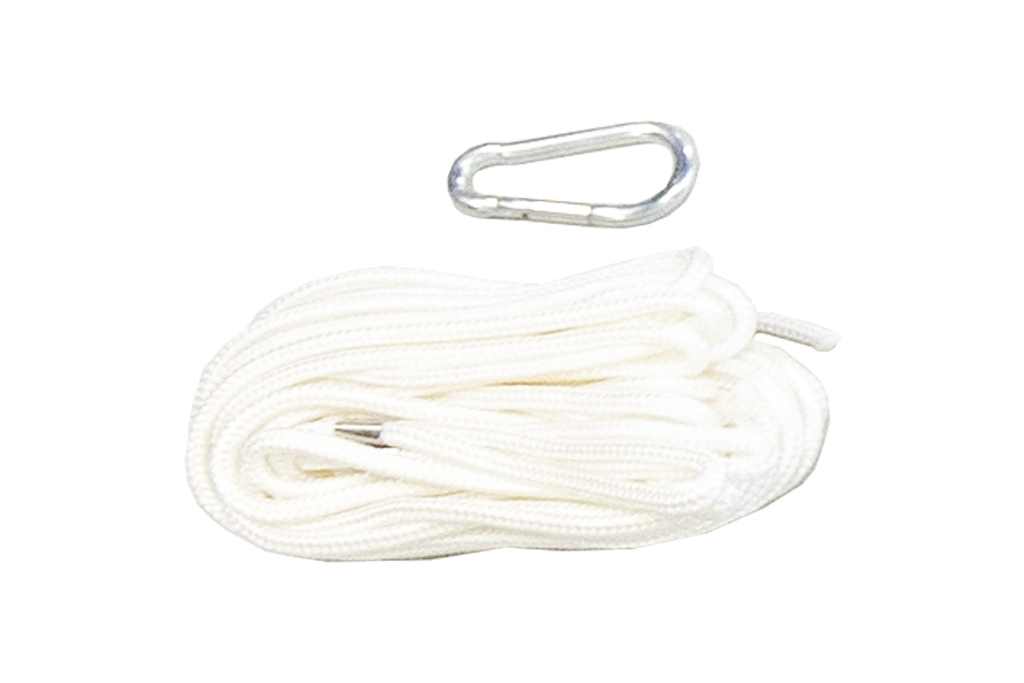 Ropes (2), length 5 meter, carabine hook