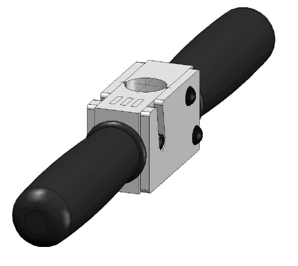 Push-/pull handle, Ø 25.4 mm