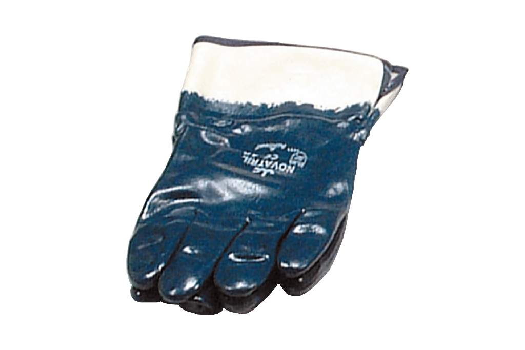 Work gloves, pair, oil- + grease resist.