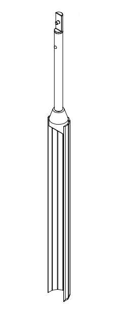 Stechbohrer, Unterteil, 50cm, Baj., Ø60