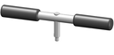 Stainless steel handle, M-10 thread