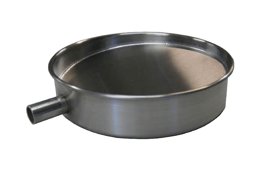 Stainless steel receiver, 200 mm, wet