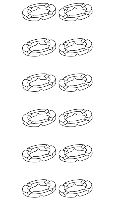 MP 1/Redi-Flo2 Motor-Druckscheibe 10x