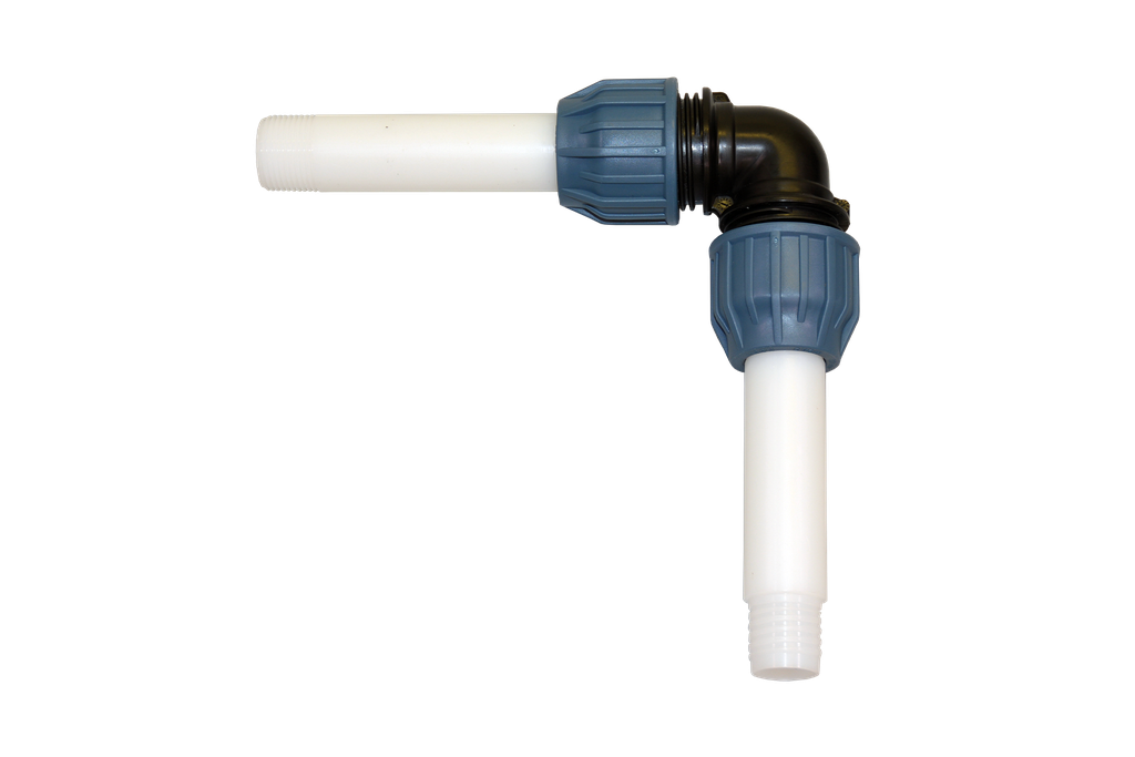 MP1 pump Outlet, angled, Ø 32mm