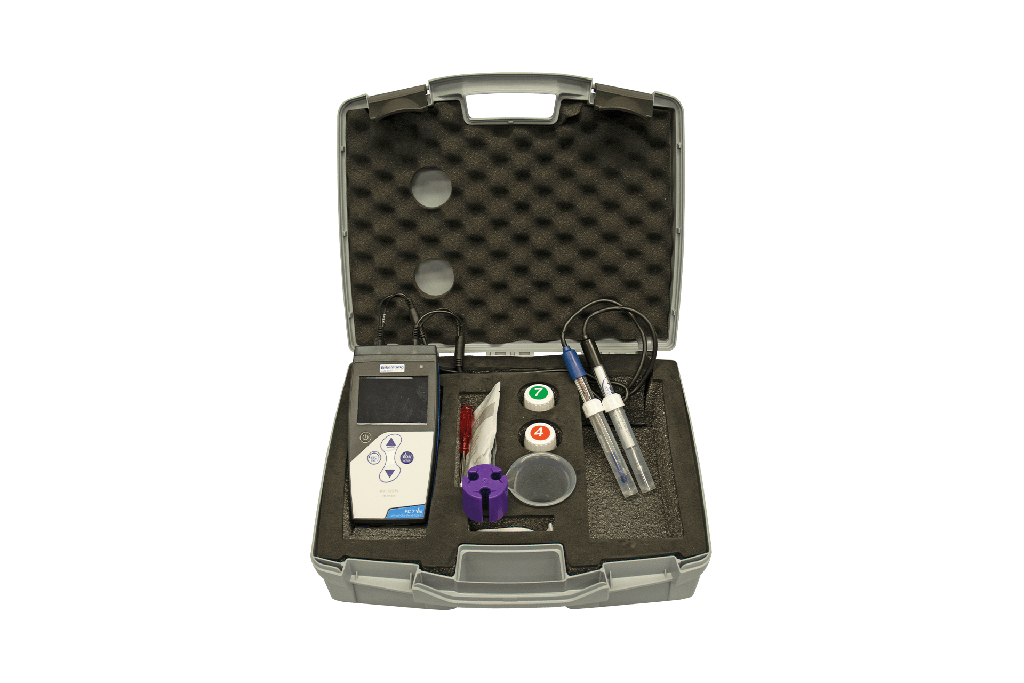 pH/EC meter set voor water