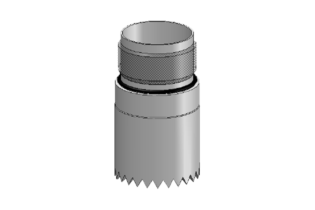Casing shoe, 90mm, with notches