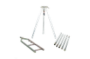 Aluminium tripod, cap 20 kN (2000 kgf)
