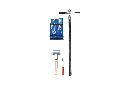 One-piece gouge auger set, 1 m hard soil
