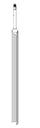 Gouge auger, bottom, 100 cm, c.sc.,Ø60mm