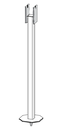 Support for lever beam Wardenaar sampler