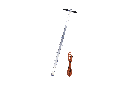 Lever beam with rope catcher