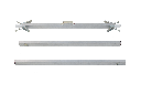 Tri-partite aluminium ruler, 3m