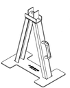Lever support, steel